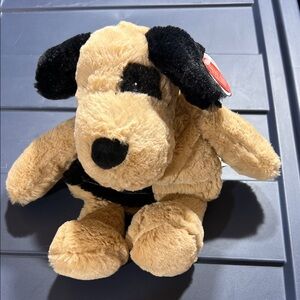 Adorable Tan and Black Stuffed Warming Plushie Toy